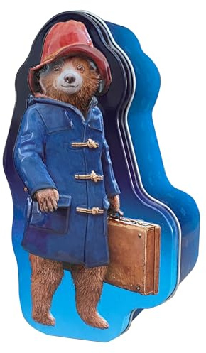 Paddington Bear Shaped Tin Filled With 100g Shortbread Biscuits