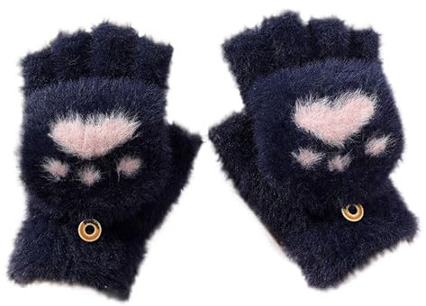 Winterhandschuhe Für Kinder Mädchen Winddichte Verdickt Halb Fingerlose Handschuhe Fleece Gefüttert Thermohandschuh Kinderhandschuhe Für Skifahren Radfahren Arbeit