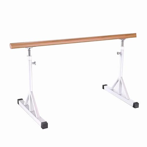 zxhrybh Tragbare Ballettstange, Verstellbare Ballett Stange, Freistehende Ballettstange für Zuhause, für Ballett-Fitnesstraining für Kinder und Erwachsene(White,78.7in/200cm)