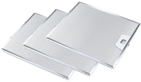 EVAYP 3 filtros de grasa de metal (300 x 253 mm) Compatibles con campanas extractoras AEG Electrolux 4055081220 Franke 1330067471 Bosch Siemens 11013941