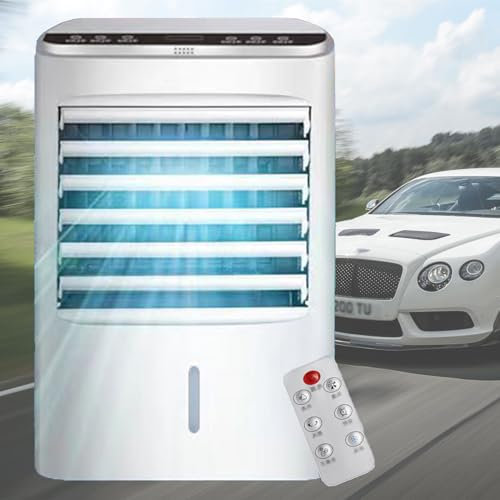 Aire Acondicionado PortáTil Para Coche, Miniventilador 4 En 1 Para Caravana, CamióN, Cabina, RV, Con 3 Velocidades Y Temporizador Para Coche, AutobúS, Caravana, Camioneta.,12V