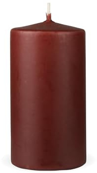 HS Candle Candele a colonna marrone, dimensioni Ø7 x 12 cm, candele a cera lunga durata fino a 35 ore, candele a colonna non profumate, molti colori/dimensioni