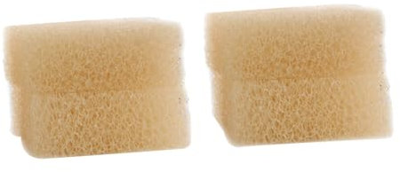 FOMIYES Esponjas para Lavar Platos De Cocina Lufa Imitación Beige 4 Unidades Fuerte Absorción Espuma Rica Limpieza Hogar Estropajo Multiusos para Uso Diario