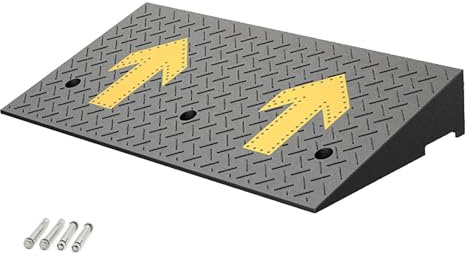 YCYHXJB Rampa per Moto, Rampe per Disabili, Soglia di Dislivello Pavimento per Banchine di Carico, Magazzini, Sedie a Rotelle e Automobili(35 * 15cm/13.7 * 5.9in)