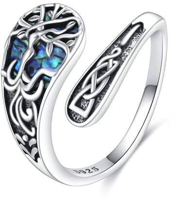 YFN sked ring 925 sterlingsilver vintage sked smycke present för män kvinnor, Sterlingsilver, Ingen ädelsten