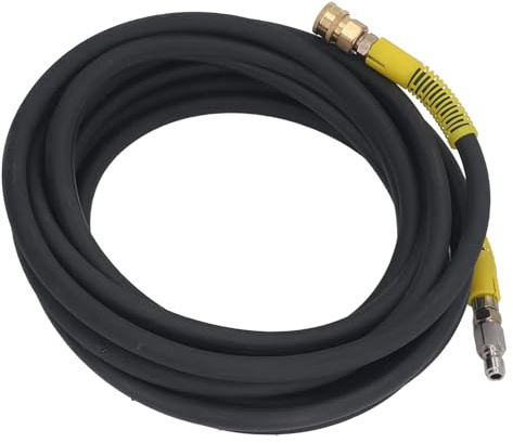 Fafeicy Manguera de Presión Alambre de Acero de 30 Mpa 3/8 Pulgadas de Lavadora de Automóviles Flexibles Resistente a la Manguera de Agua a Alta Presión Compatible con Varias Arandelas