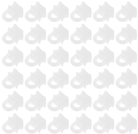 SHINEOFI 200 Pezzi Ganci Scorrevoli in Plastica Bianca per Binario per Tende, Scorrimento Fluido, Resistenti all’Usura, per Soggiorno e Tendaggi Oscuranti | Compatibilità Ampia, Resistenza All’usura, per Binario Quadrato, Accessori per Guida Interna