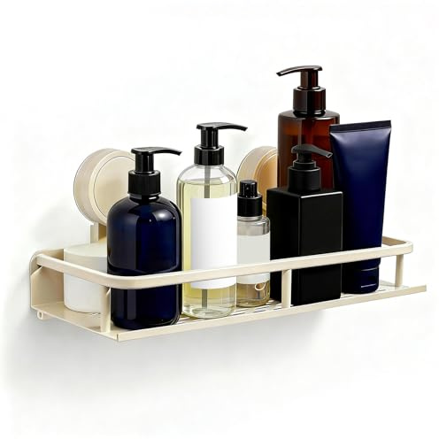 Estanteria Baño sin Tornillos, 12*30*4 cm Estanteria Ducha, Organizador baño Desmontable y Antidesgaste, Estanteria Baño de Gran Capacidad para Ducha, Cocina y Decoración de Baño, Accesorios de Baño