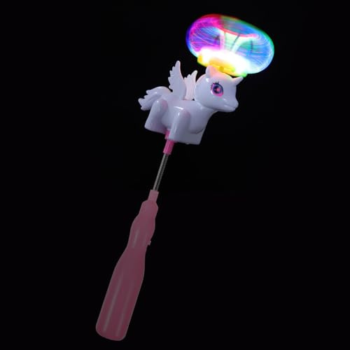 BESPORTBLE Baguette Magique Lumineuse à Moulin à Vent pour Garçon et Filles, Lumineux 1 Pièce, Bâton Lumineux Coloré, Accessoire Déguisement Fête et Anniversaire Couleur Couleur Aléatoire