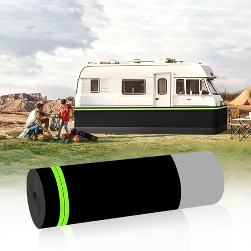 Battiscopa per camper da viaggio – 81,3 cm di altezza isolata per casa mobile esterno, comodo stoccaggio per quinta ruote e camper, lunghezza 23,8 m