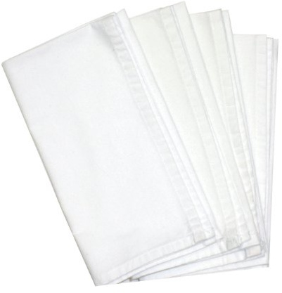 Aunt Martha's Dinner Napkins, White, Set of 4
