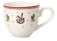 Villeroy & Boch Toy's Delight Tasse à moka/expresso, 100 ml, Porcelaine Premium, Blanc/Rouge