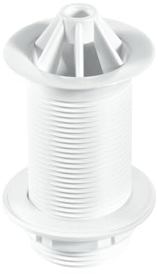 Mcalpine Wu10 Domed Flange Urinal Waste, White