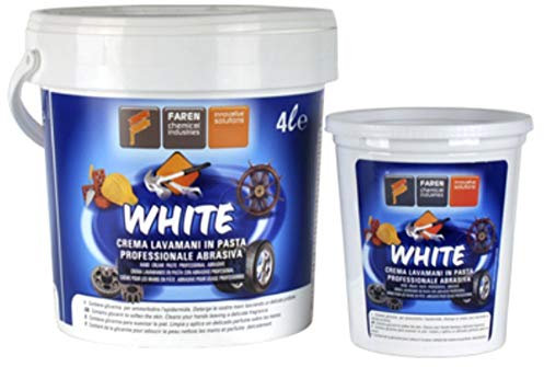 Faren 4LS001 Crema lavamani con abrasivo, Bianco