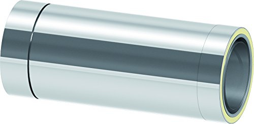 Tecnovis doppelwandige DW Schornsteinelemente mit 25mm Isolierung, aus hochwertigem Edelstahl VA4