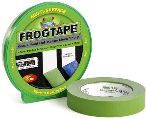 Frog Tape Multiyta Målare Maskeringstejp, Grön, 24 mm x 41 m