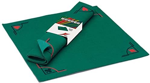 Cayro - Tapis avec Base Antidérapante - 50 X 50 Cm - Accessoire pour Jeux De Société - Idéal pour Poker, Cartes Ou Dés - Jusqu'À 4 Joueurs - Vert
