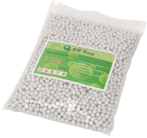 BB King Precision 0.25g 3000er Beutel Weiss Softair Munition