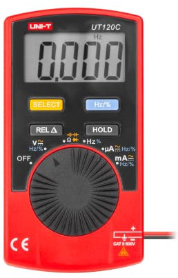 UNI-T UT120 C/mie0144 Multímetro Digital con cambio automático, AC/DC de voltaje y corriente, resistencia, continuidad, diodos de Tester