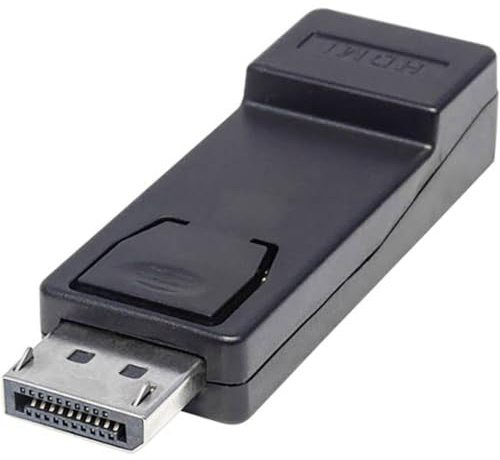 Manhattan 151993 Adattatore Displayport Dp Maschio HDMI Femmina, Nero