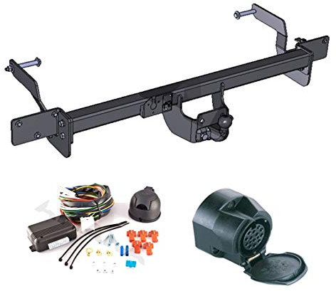 AHK Anhängerkupplung mit Elektrosatz 13 polig für Citroen Jumper/Peugot Boxer/Fiat Ducato 2006- Anhängevorrichtung Hängevorrichtung - starr, mit angeschraubtem Kugelkopf