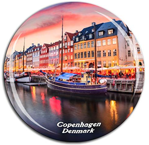 Weekino Nyhavn Copenhagen Dänemark Kühlschrankmagnet 3D Kristallglas Tourist City Travel Souvenir Collection Geschenk Stark Kühlschrank Aufkleber