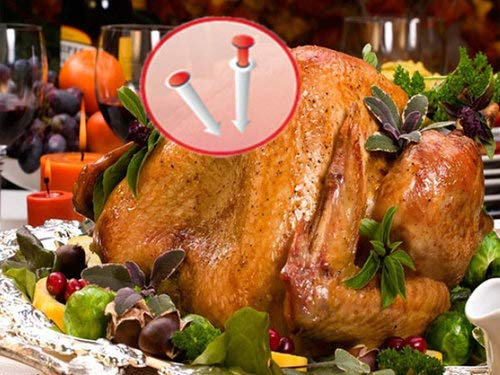 10 Stück Pop Up Timer Einweg-Thermometer für Puten - Kerntemperatur von 82°C - 180L