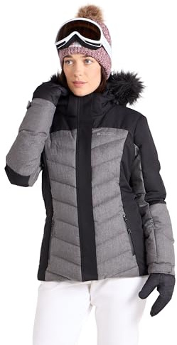 Mountain Warehouse Powder Gepolsterte Damen-Skijacke/Snowboardjacke - schneefeste Winterjacke, mit Schneefang & Unterarmreißverschlüssen, Verstellbarer Kapuze und Saum