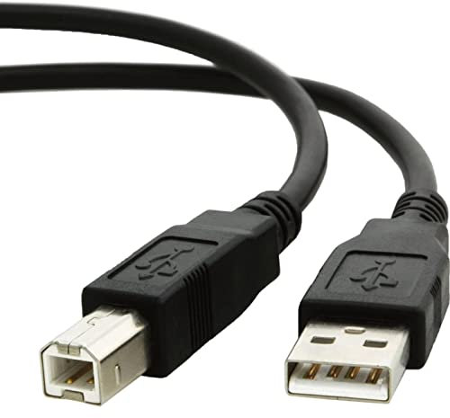 USB 2.0 Printer Cable 1m/3.2ft USBType A Male to B Male Scanner usb a b for HP, Canon, Lexmark, Epson, Dell, and More usb a to b Printer Cord (Black 1meter)