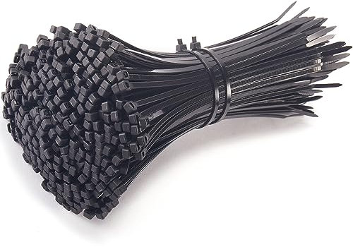 MgcTolBox Collier de Serrage Plastique 200 * 2.5 mm, Petites Serre Cable en Nylon, Attache Câble Pour Cable Management | Noir | 200 Pcs