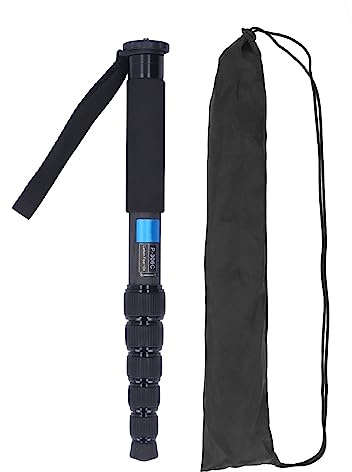 Monopiede per Fotocamera, Fibra di Carbonio 6 Sezioni Reflex Telescopica Viaggi per Fotografia All'aperto Alpinismo