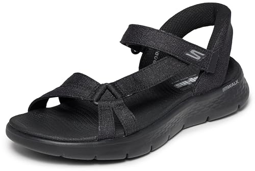 Skechers dam Go Walk Flex Sandal-belysa handsfree slipins fiskare, Svart, 11