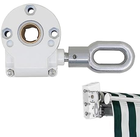 Kabellose Halterung, Ersatz-Halterung, für den Außenbereich, Markise, Schneckengetriebe, universell, manuell, 360 Grad drehbar, Ersatz-Sonnenschutz, Kurbelmechanik-Hardware