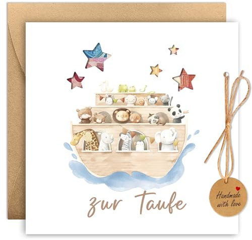 Geldgeschenk Taufe Karte mit Umschlägen, Geschenke zur Taufe, Originelle Taufgeschenke für Mädchen Jungen