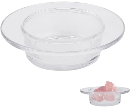 ZJIVQO Glass Oil Burner Dish Wax Melt Warmer Liner Dish Glass Dish for Oil Burner Candle Wamer Bowl Plate Wax Tray for Electric Lamps Oil and Tart Warmers