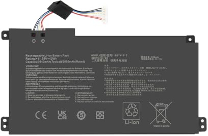 B31N1912 C31N1912 Batterie pour ASUS VivoBook Go 14 E410M E410MA GO 15 E510 E510M E510MA E410KA E510KA L410MA L510MA F414MA R522MA E410KA-EK037WS E410KA-EK037TS E510MA-EJ614 11.55V 42WH