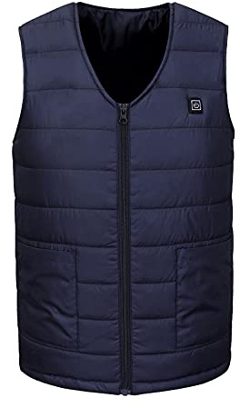 TYUIOP Heated Gilet for Men - Heated Jacket Men Mens Coat Electric Motorcycle Jacket Winter Jackets for Mens Warm Jackets Men's Outerwear Gilets Fleece Heater Body Warmer