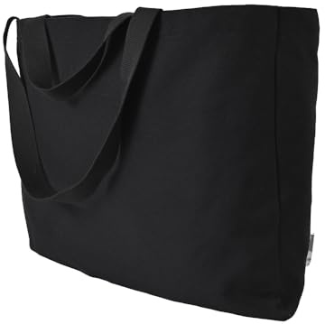 Augbunny Heavy Duty 16oz Canvas Huge Shopping Tote Moving Laundry Bag