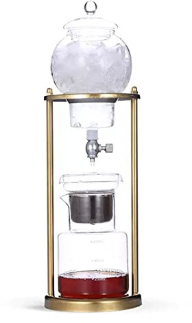 Cold Brew Drip Tower, Cold Brew Drip Tower Coffee Maker, 600ml Capacity - Stainless Steel Rack, Detachable Glass - Ice Coffee Maker for Coffee Lovers Gift