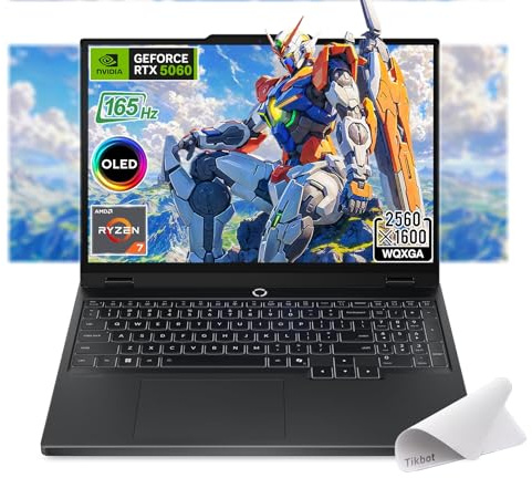 Lenovo Legion 5 Gaming Laptop, Ryzen 7 260, NVIDIA GeForce RTX 5060, 15.1 WQXGA (2560x1600) OLED Display, Backlit Keyboard, Wi-Fi 7, w/Mouse pad (16GB RAM | 1TB PCIe SSD)