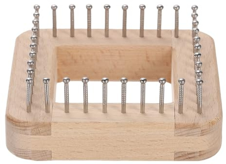 QUARKZMAN 3.93x3.93 Strickrahmen Holz Quadrat Strickbrett Häkelwerkzeug Zum Weben Von Mützen Schals Haarband Decke DIY Handwerk