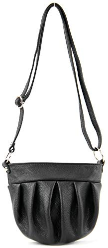 modamoda de T191 Damen Leder Umhängetasche Schultertasche Klein handmade in Italy