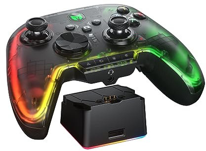 BIGBIG WON Wireless Switch Controllers for Nintendo Switch/PC Windows/Android/IOS, Bluetooth Wired PC Game Controller With 6-Axis Gyro/Vibration/Turbo/NFC/Wake-Up, Gaming Controller with Charging Dock