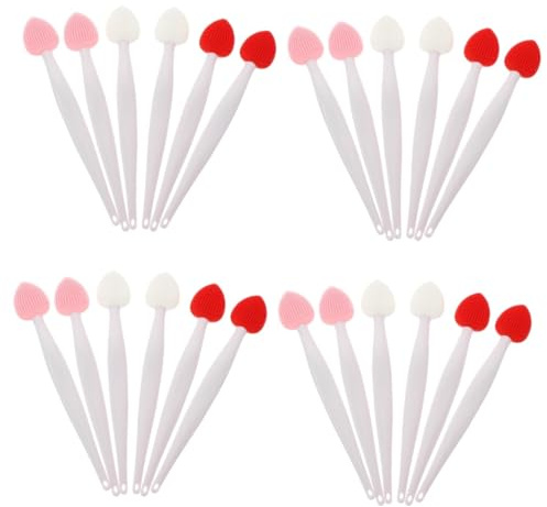FOMIYES 24stücke Teiliges Gesichtsreinigungsbürste Doppelseitige Lippenpeelingbürste Nasenreiniger Für Gründliche Hautreinigung Und Massage Tragbar Hautfreundlich