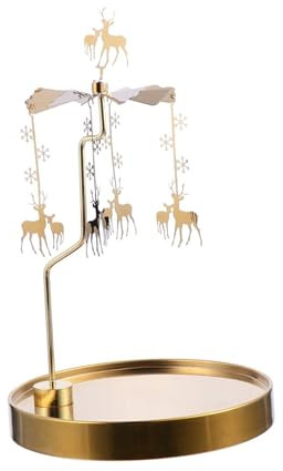 TOPBATHY 1stück Romantischer Rotierender Kerzenleuchter Aus Metall Eleganter Teelichthalter Für Hochzeiten Und Partys Tischdeko Im Modernen Design Für Stimmungsvolle Abendgestaltung
