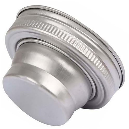 ABOOFAN Stainless Steel Cocktail Shaker Jar Shaker Lid Airtight Seal for Jars for Drinks Bar and Home Bar Use