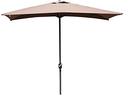 CMJSGG Outdoor Patio Umbrellas Half Rectangular Umbrellas - Sun Shade and Rainproof - Multi-Purpose Sun Umbrella for Garden, Cafe/Wall/Balcony/Door, with Crank Handle