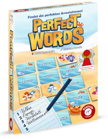 Perfect Words: Kooperatives Kreuzwort-Wörterspiel mit mehreren Spielvarianten. 494 Wortkarten sorgen für langanhaltenden Spielspaß.