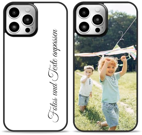 Easycosy personalisierte Handyhülle mit Bild für 17 16 15 14 13 12 Pro/Max/Mini XR X Xs Max, Handy iPhone-Hülle mit Fotos für Beste Freunde, Familie, Pärchen individuelle Vollschutz-TPU-Hülle