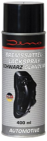 Dino Bremssattellack 1K Spray Lackspray 400ml, SCHWARZ